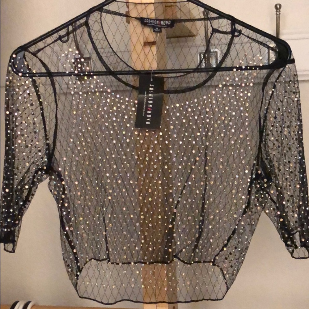 Sparkle crop top